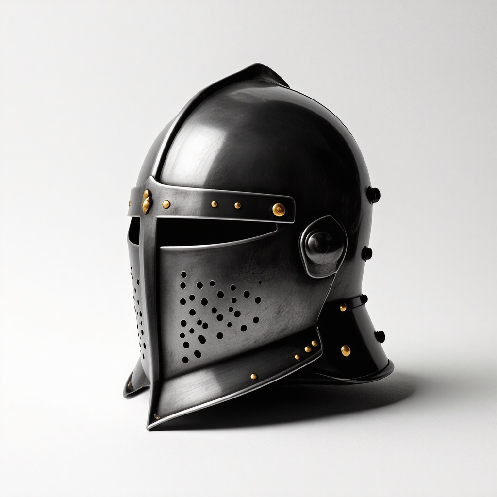 knights helmet with the nose piece