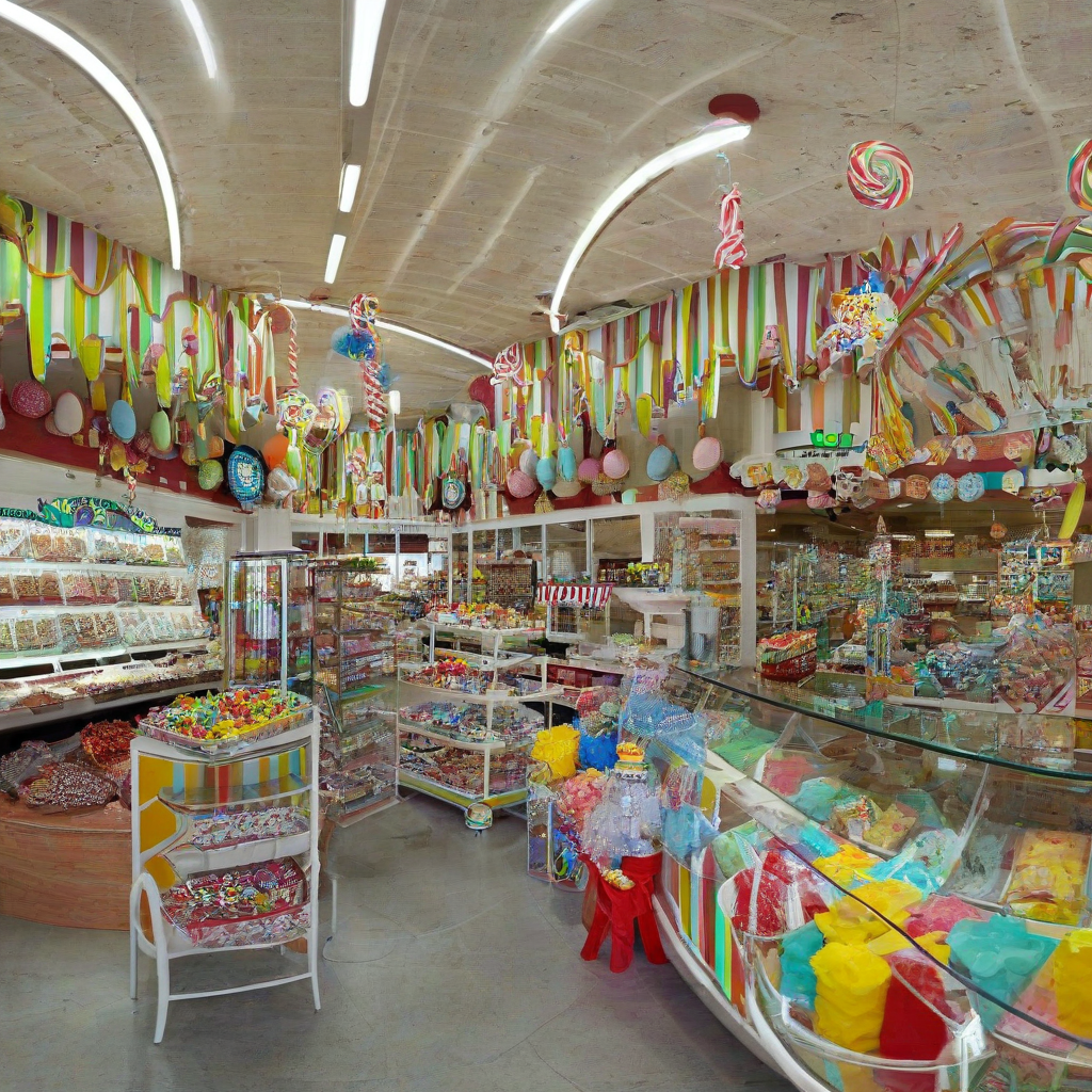A candy store interior