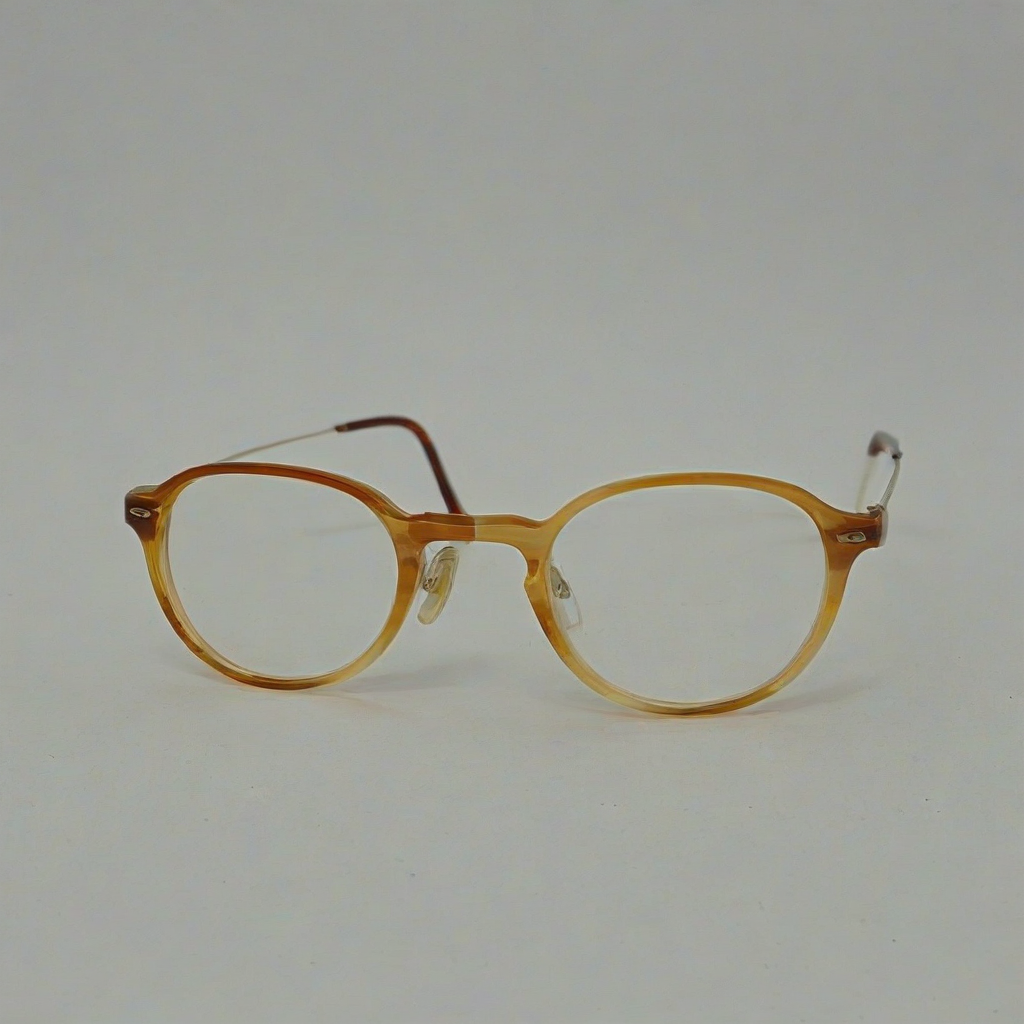 1908's style glasses, on a plain white background, even lighting