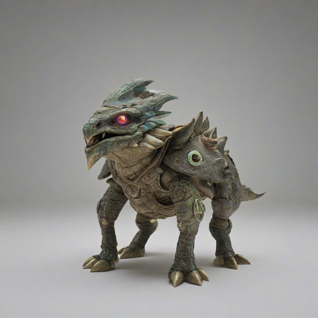 Zelda like creature, bright lighting, on a plain white background, even lighting