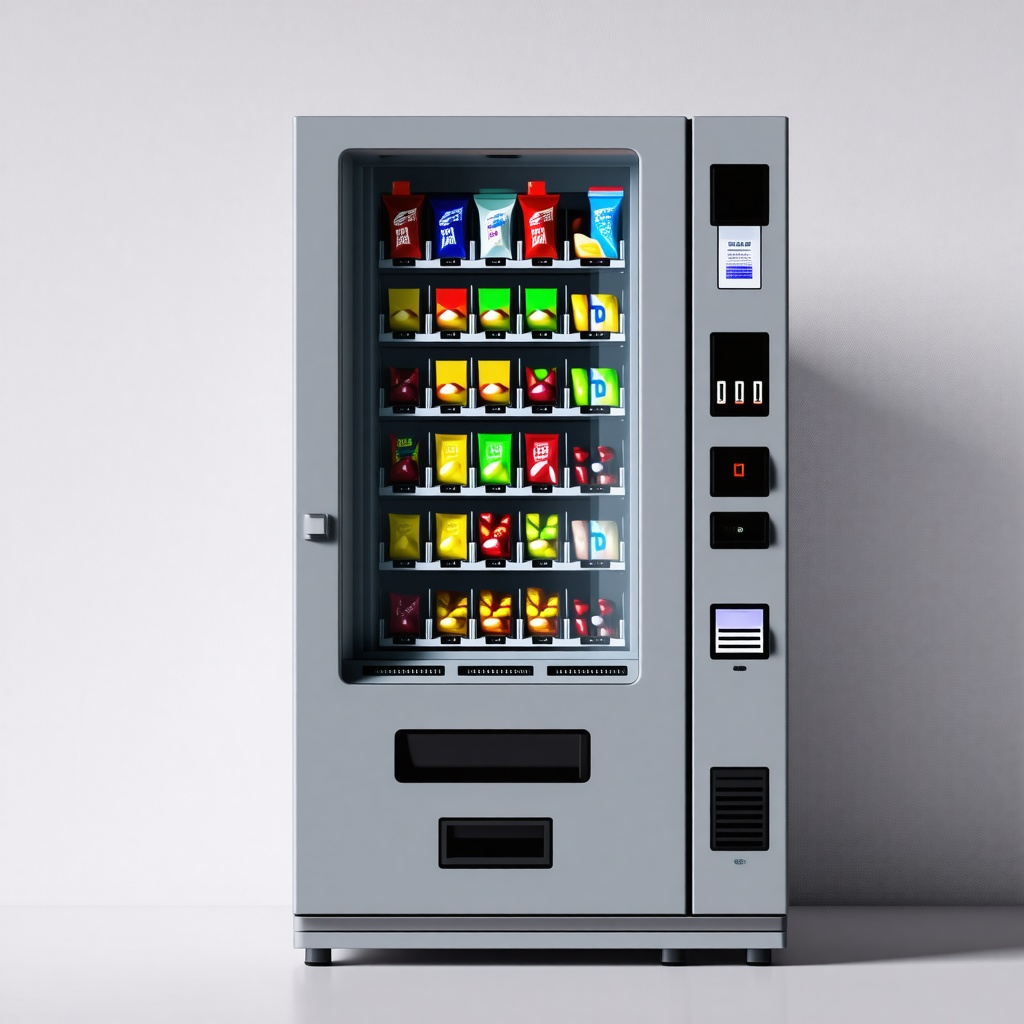 vending machine with different types of candy in it