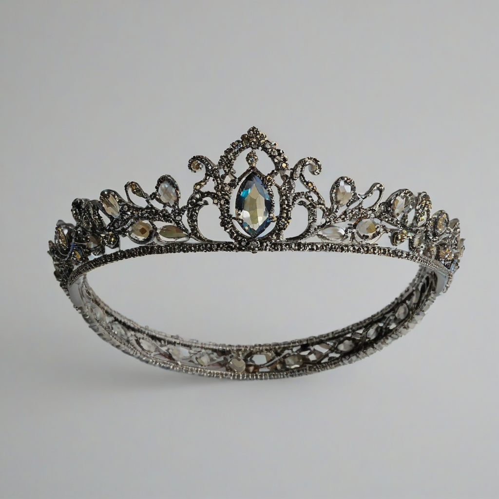 diadem, on a plain white background, even lighting