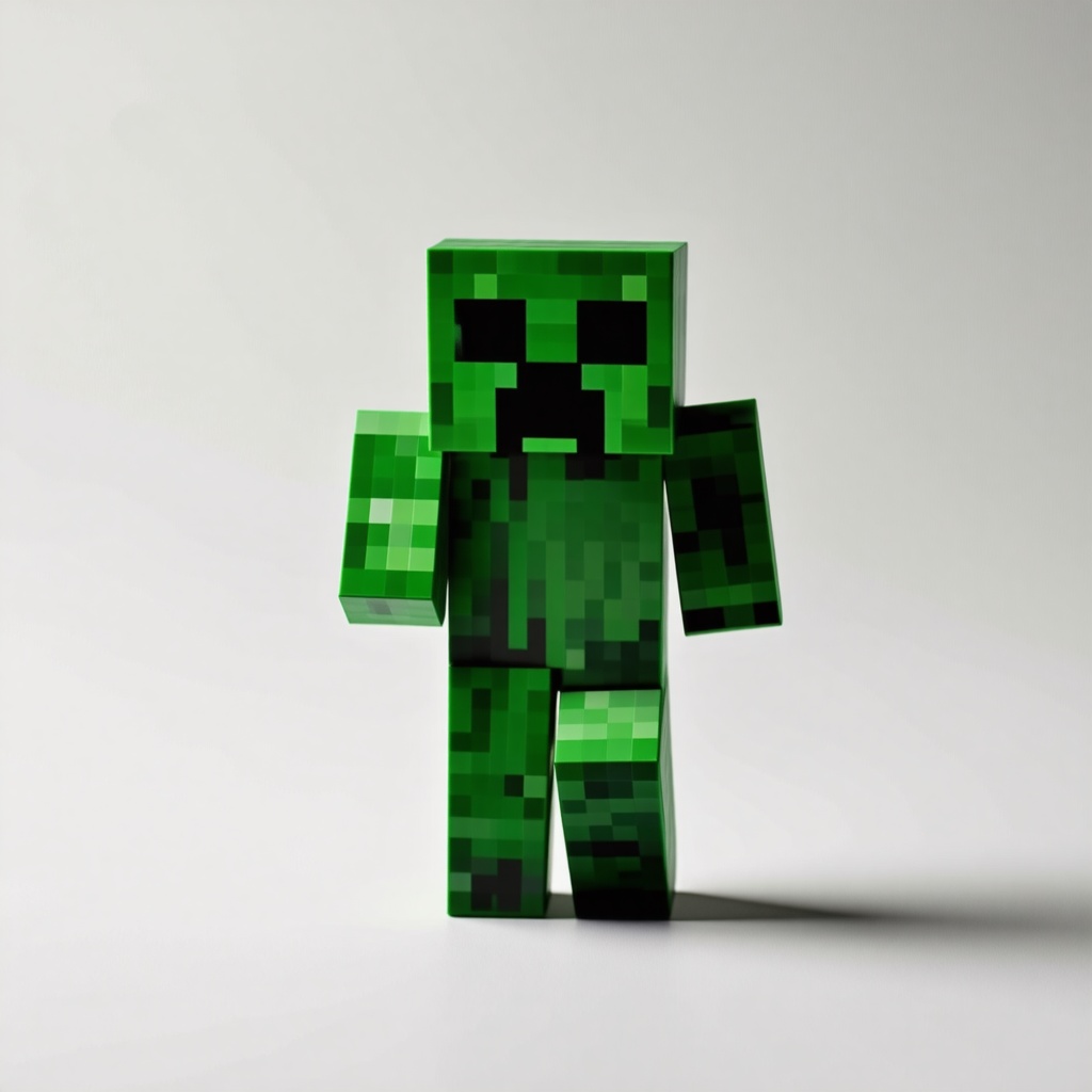 A creeper from Minecraft