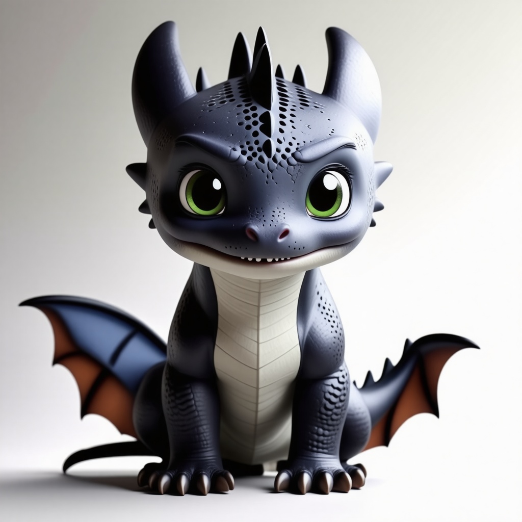 light fury from how to train your dragon