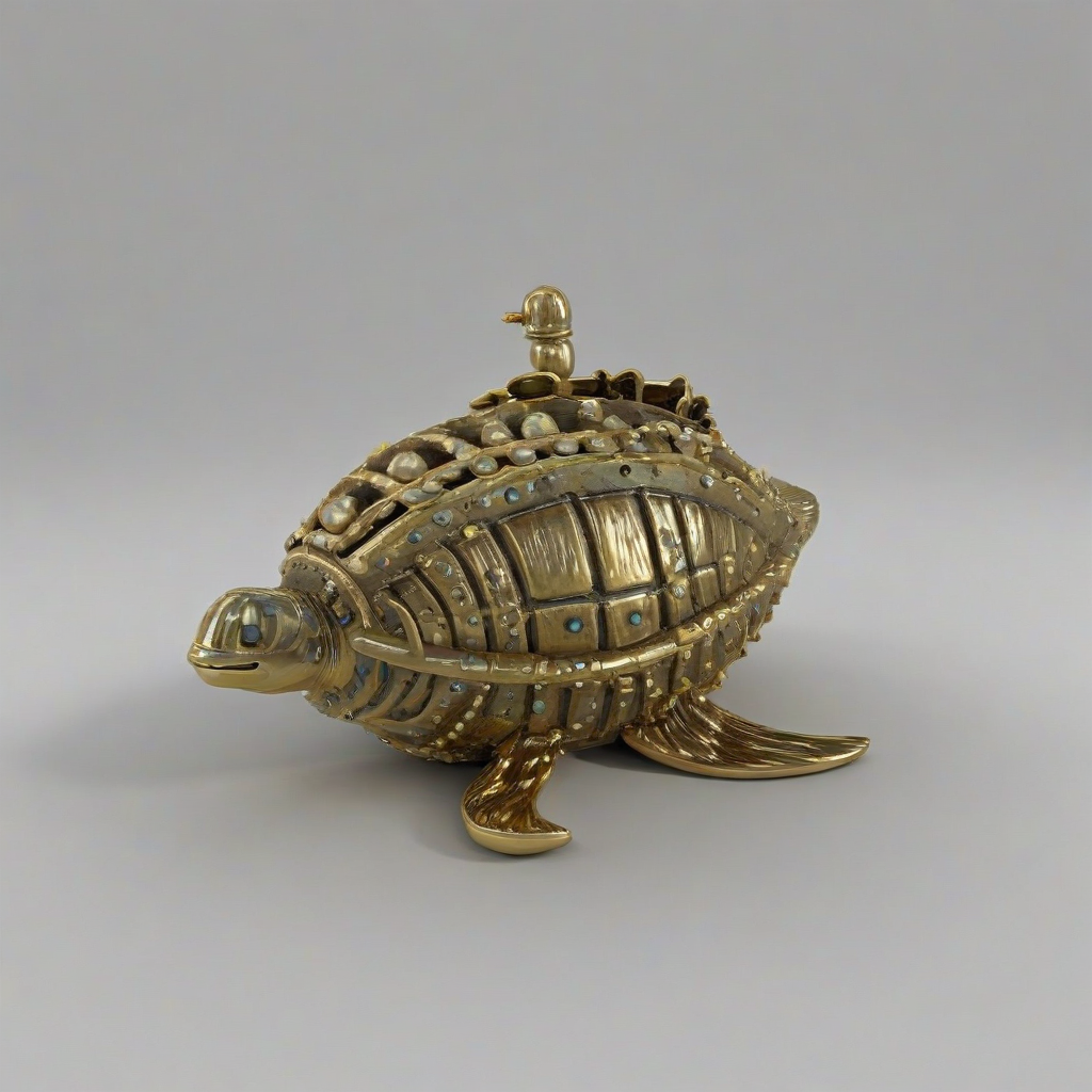 3d cartoon sea treasure object, on a plain white background, even lighting