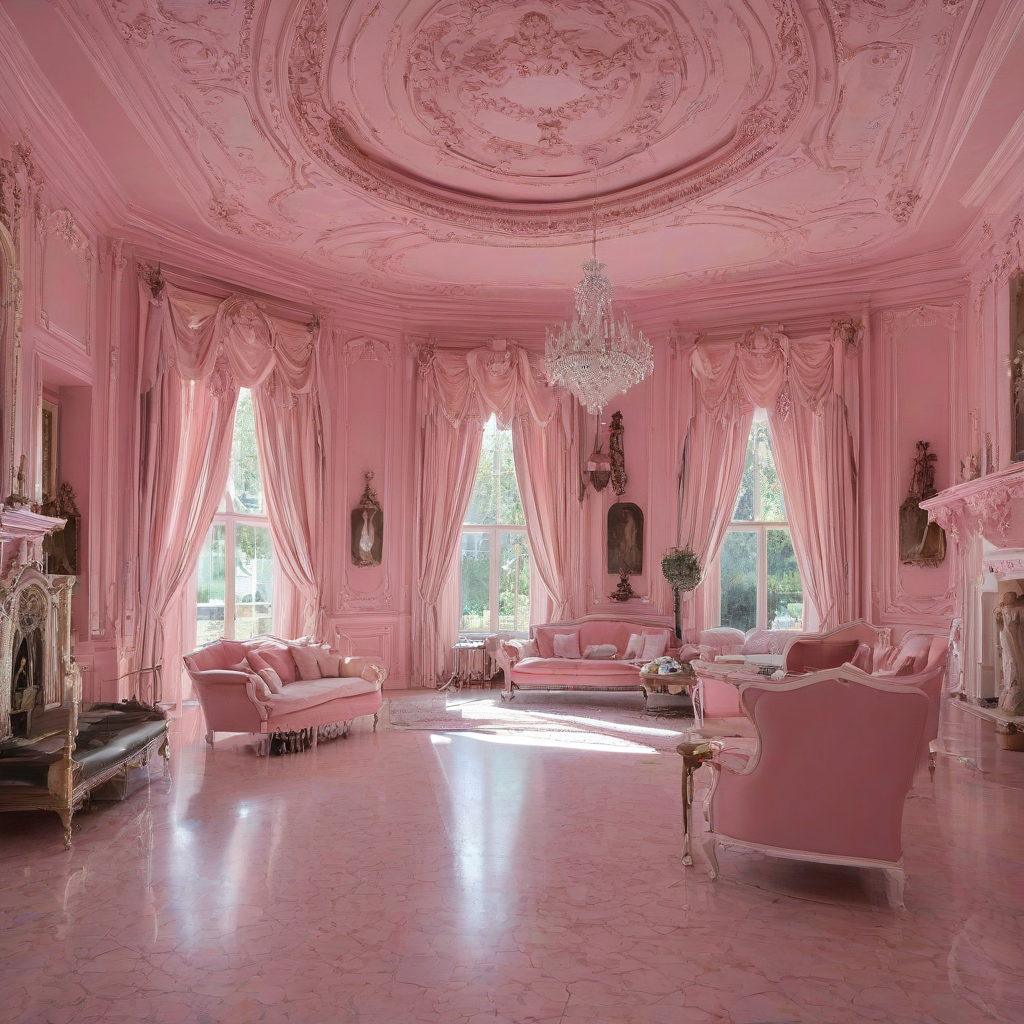The Inside Of A Pink Mansion