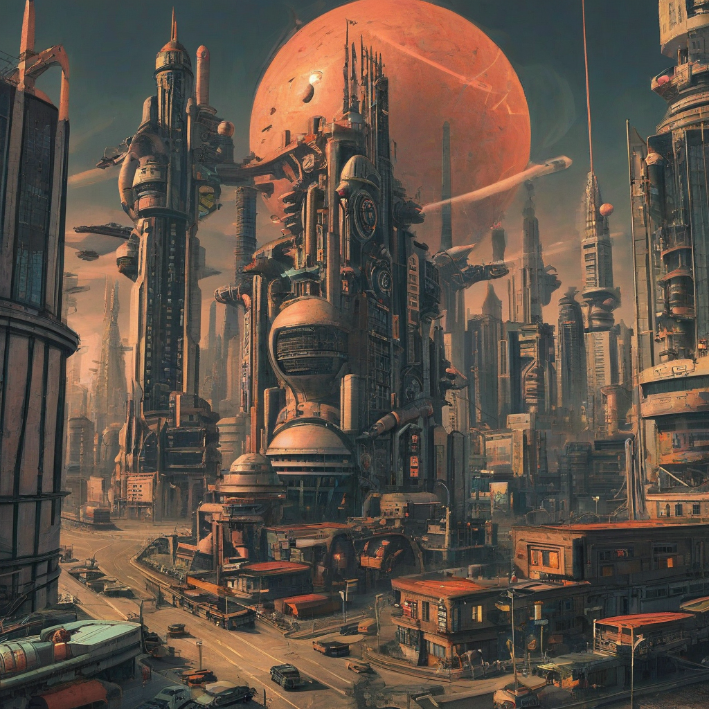 Atompunk city