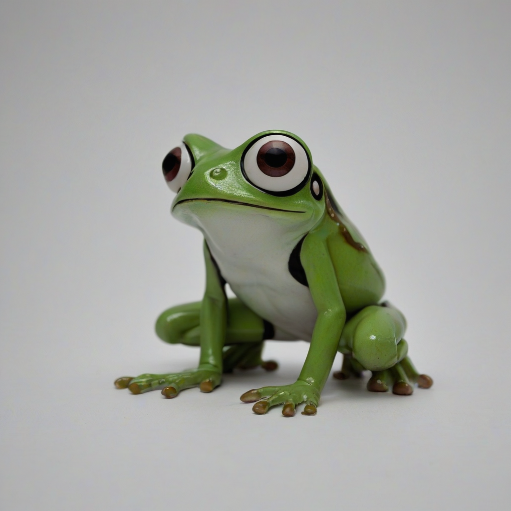Crazyfrog, on a plain white background, even lighting 
