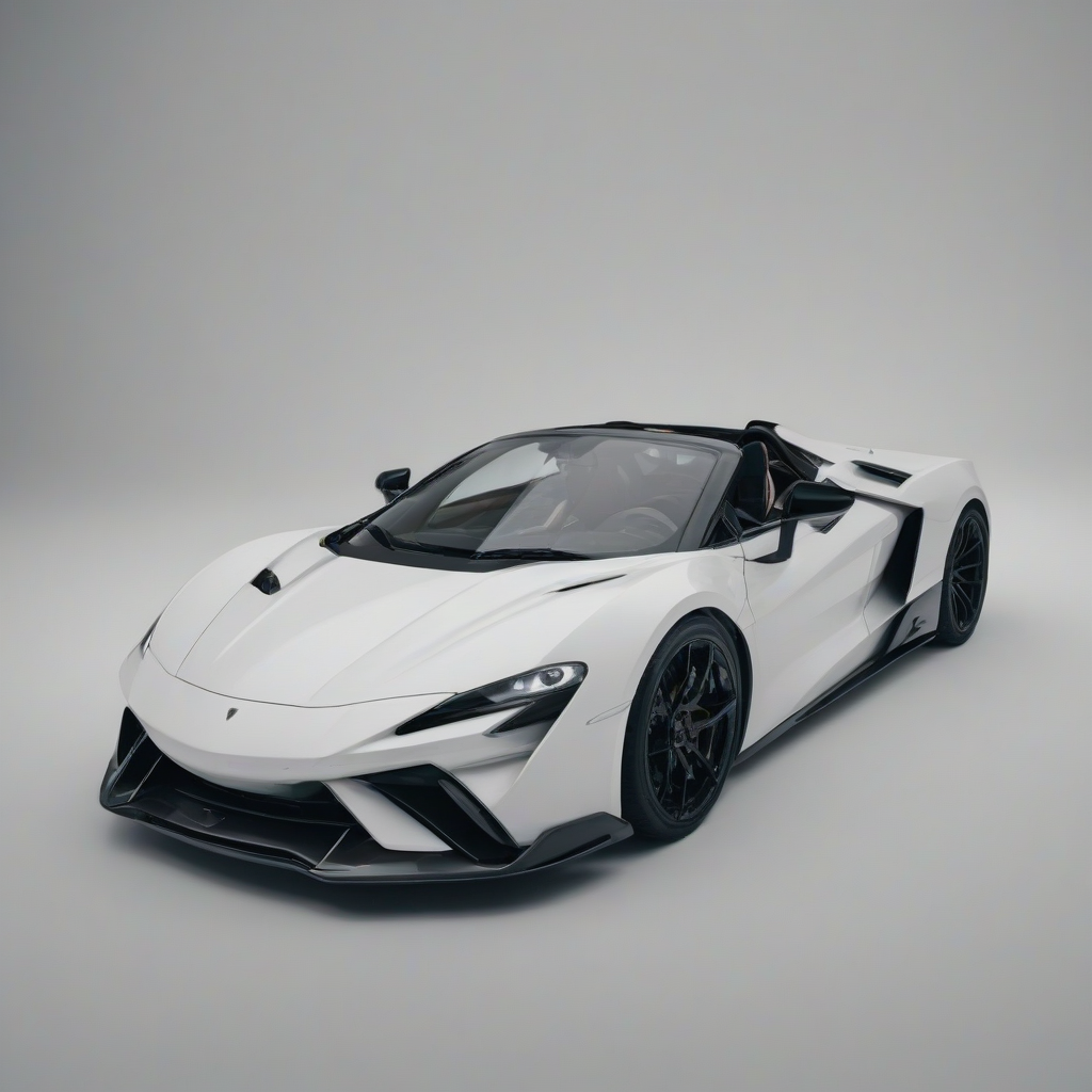 Super awesome epic sports car, on a plain white background, even lighting 