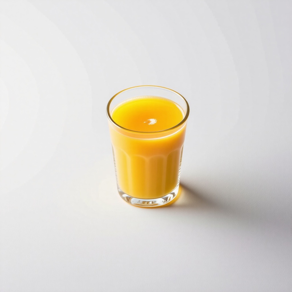 A cup of orange juice