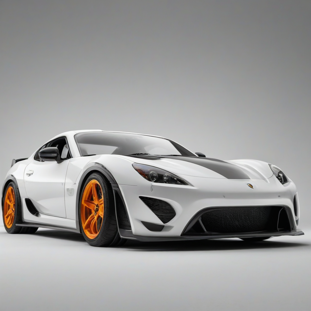 Make an epic sports car, on a plain white background, even lighting 