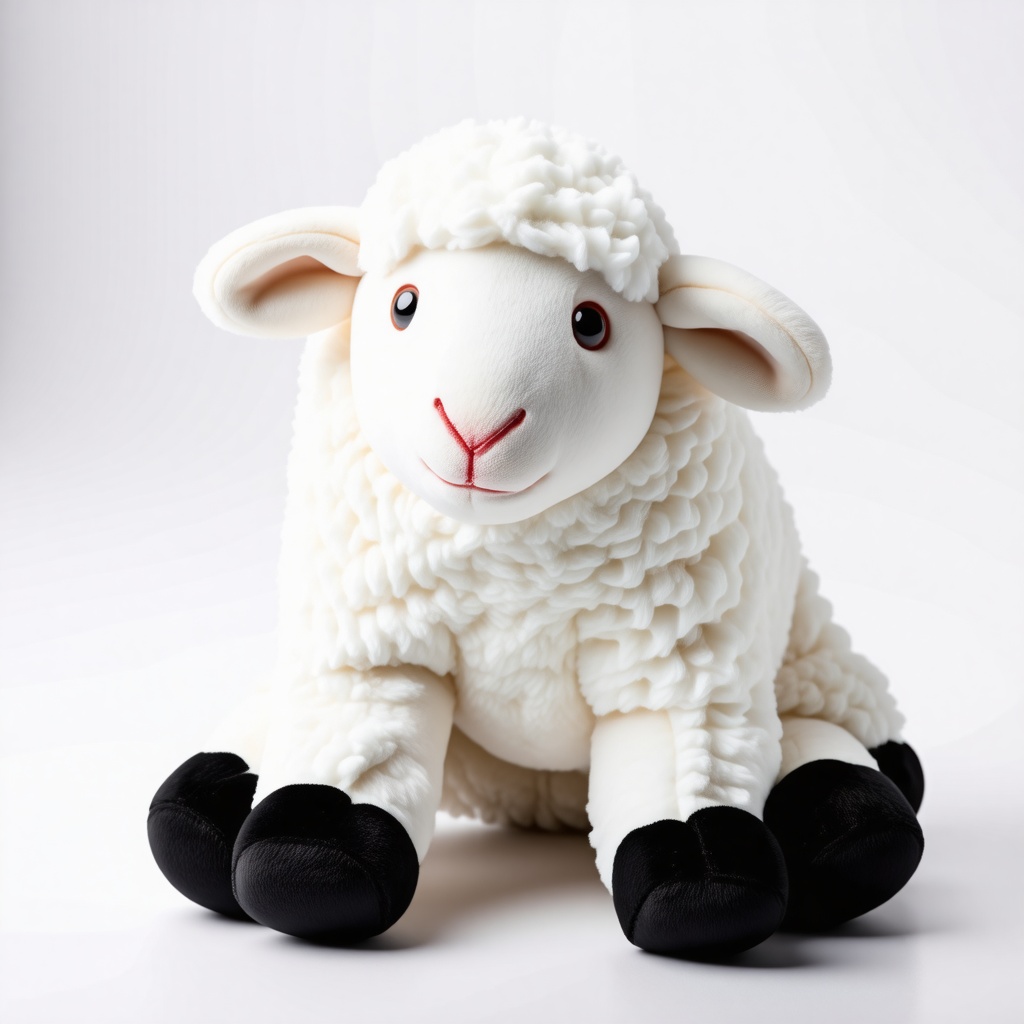 A stuffed animal sheep
