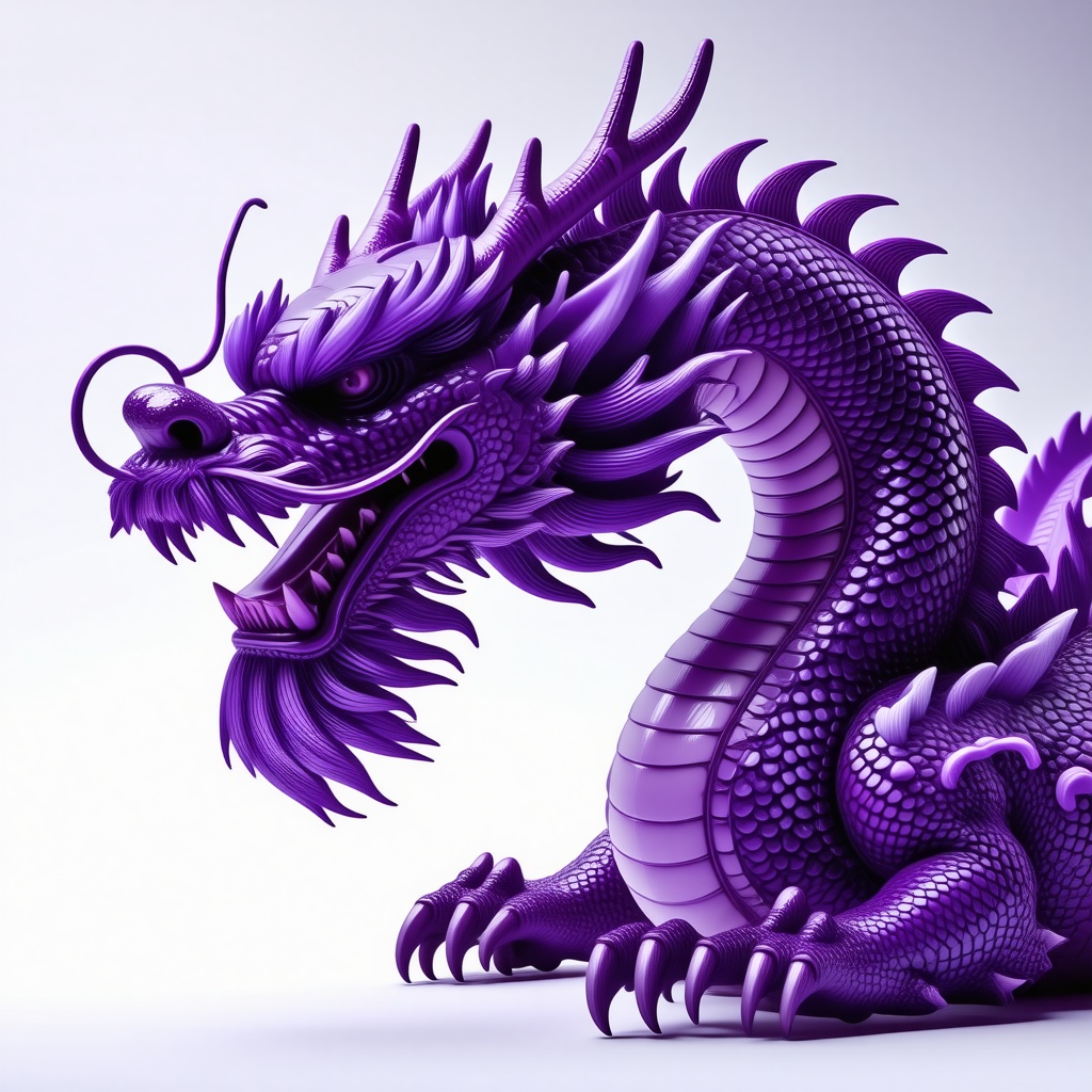 Huge purple dragon