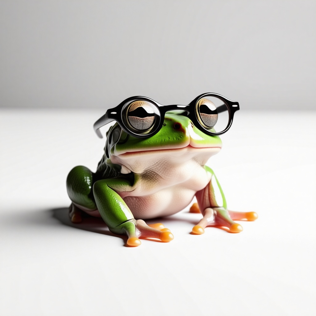 Frog with glasses