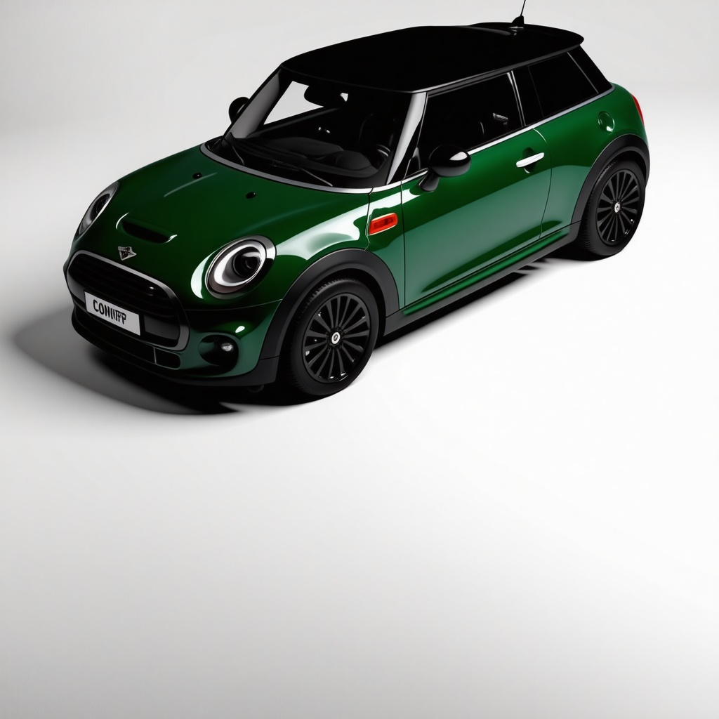 Green mini cooper