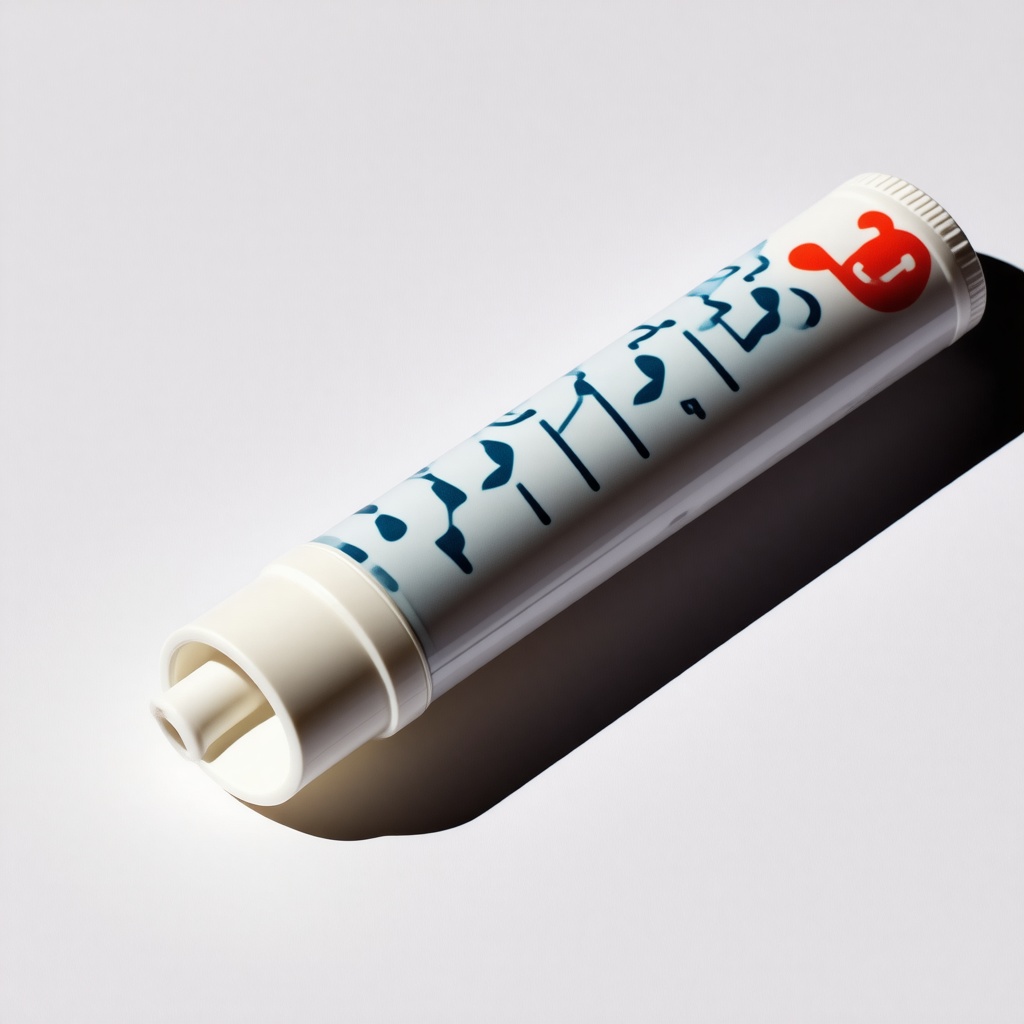 rolled down tube of toothpaste