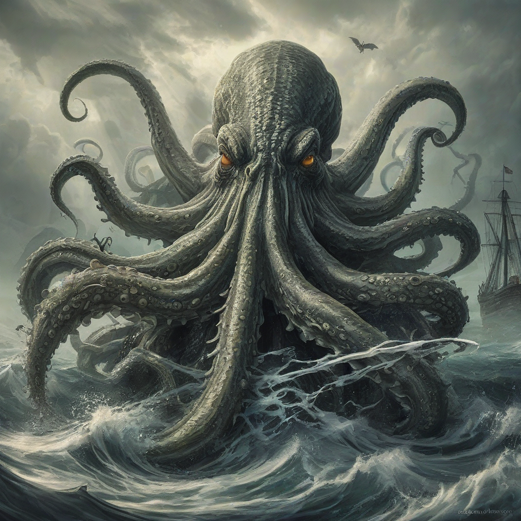 Fantasy realism of a kraken