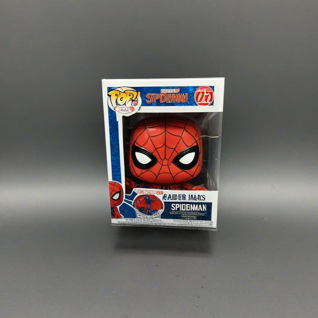 A funko pop of spiderman