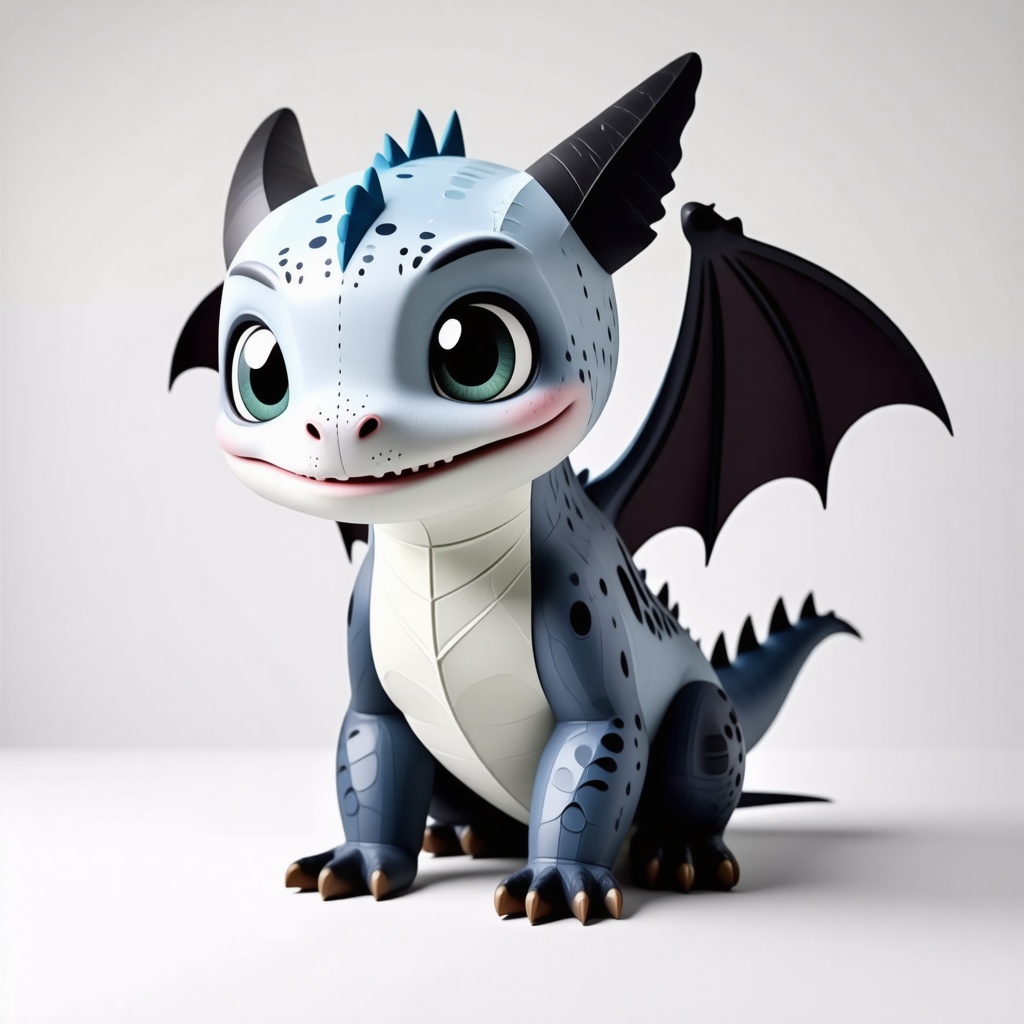 Light fury from how to train your dragon