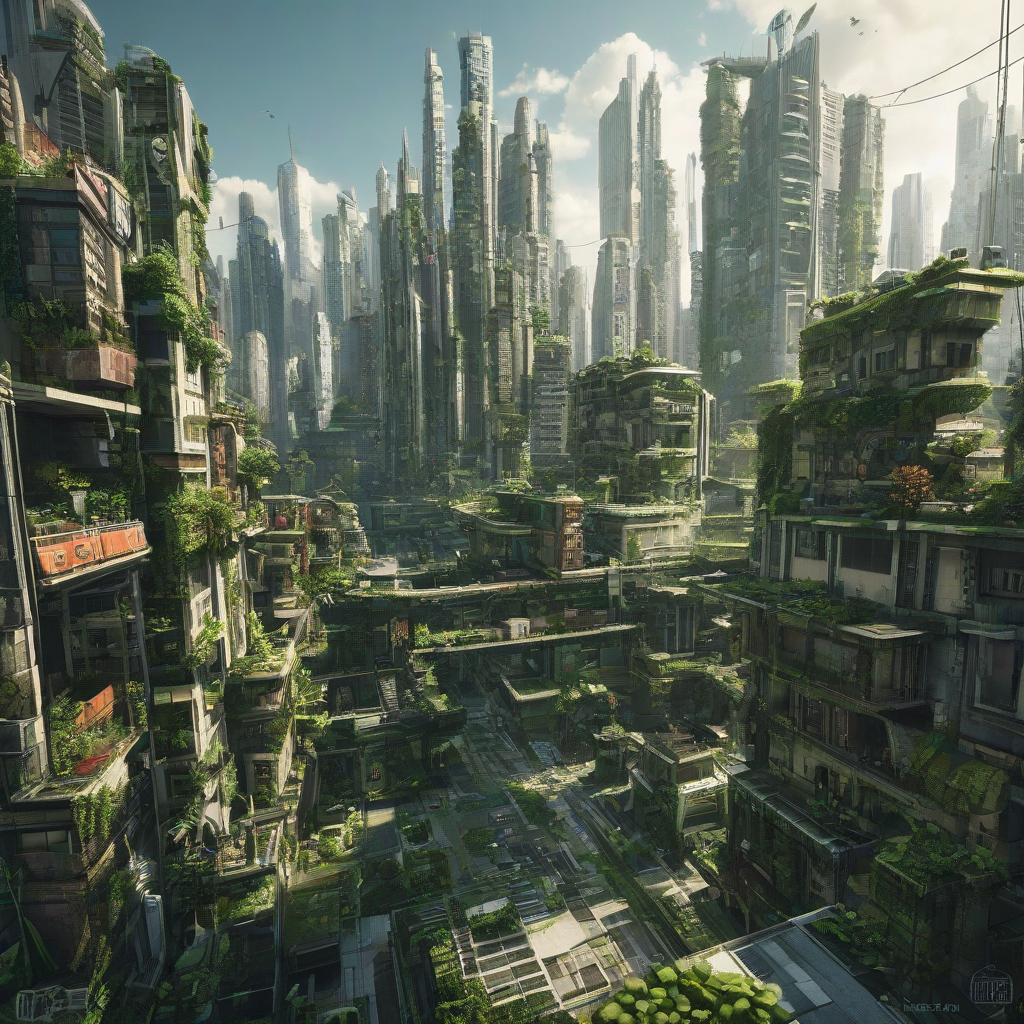 ecopunk cityyscape