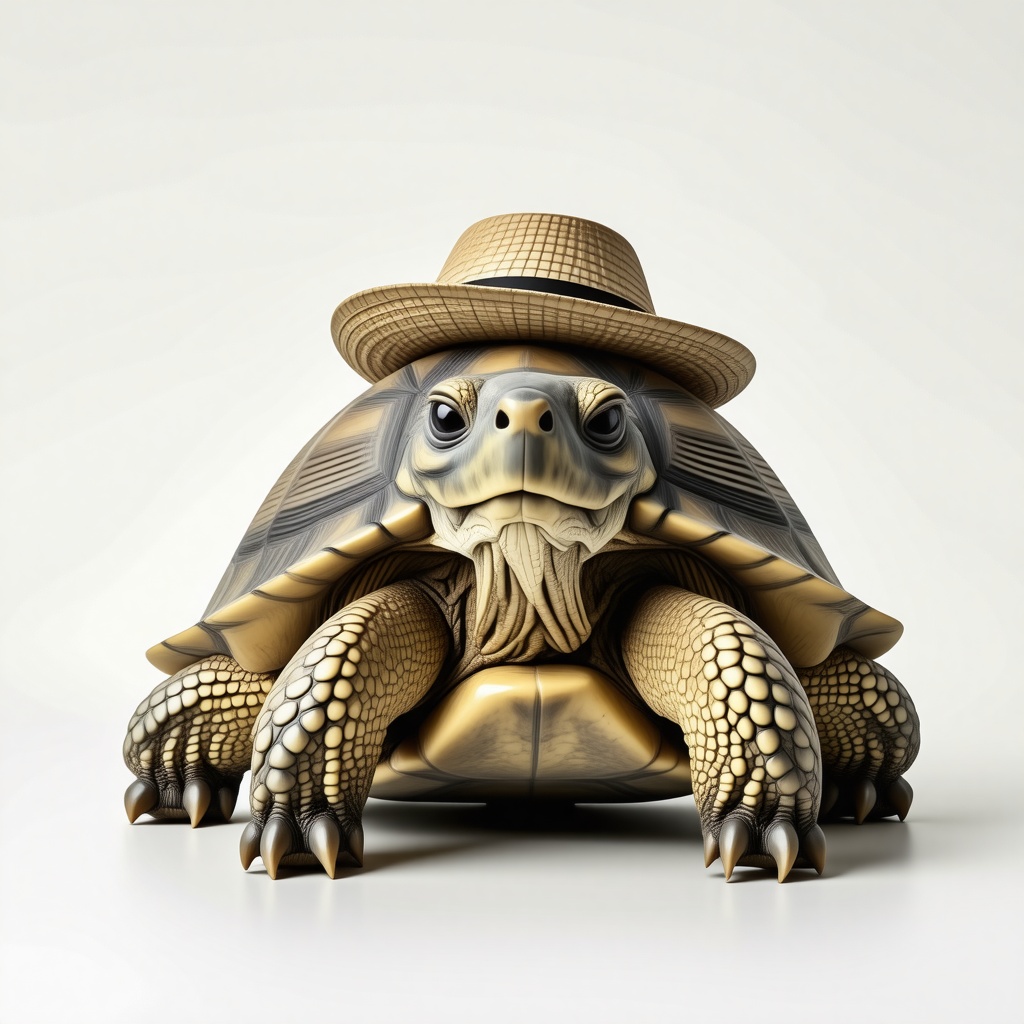 tortoise with hat