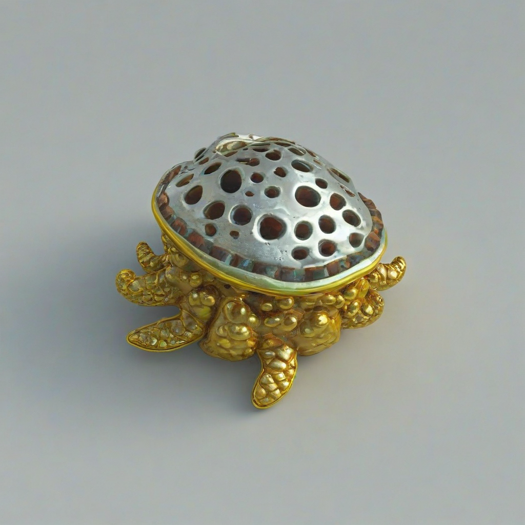 3d cartoon sea treasure object, on a plain white background, even lighting