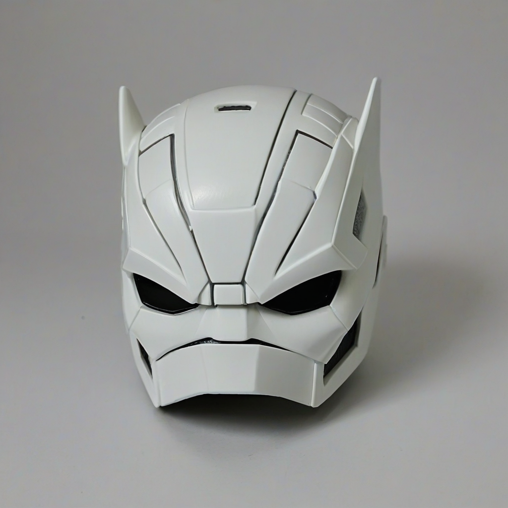 funko pop style avengers mask, on a plain white background, even lighting