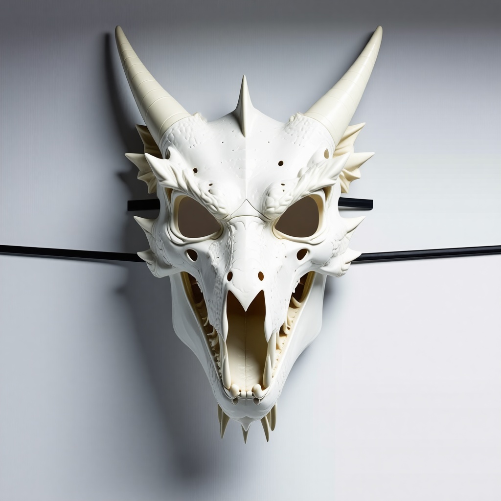 a dragon skull mask