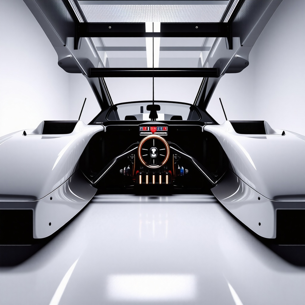 inside of a race car