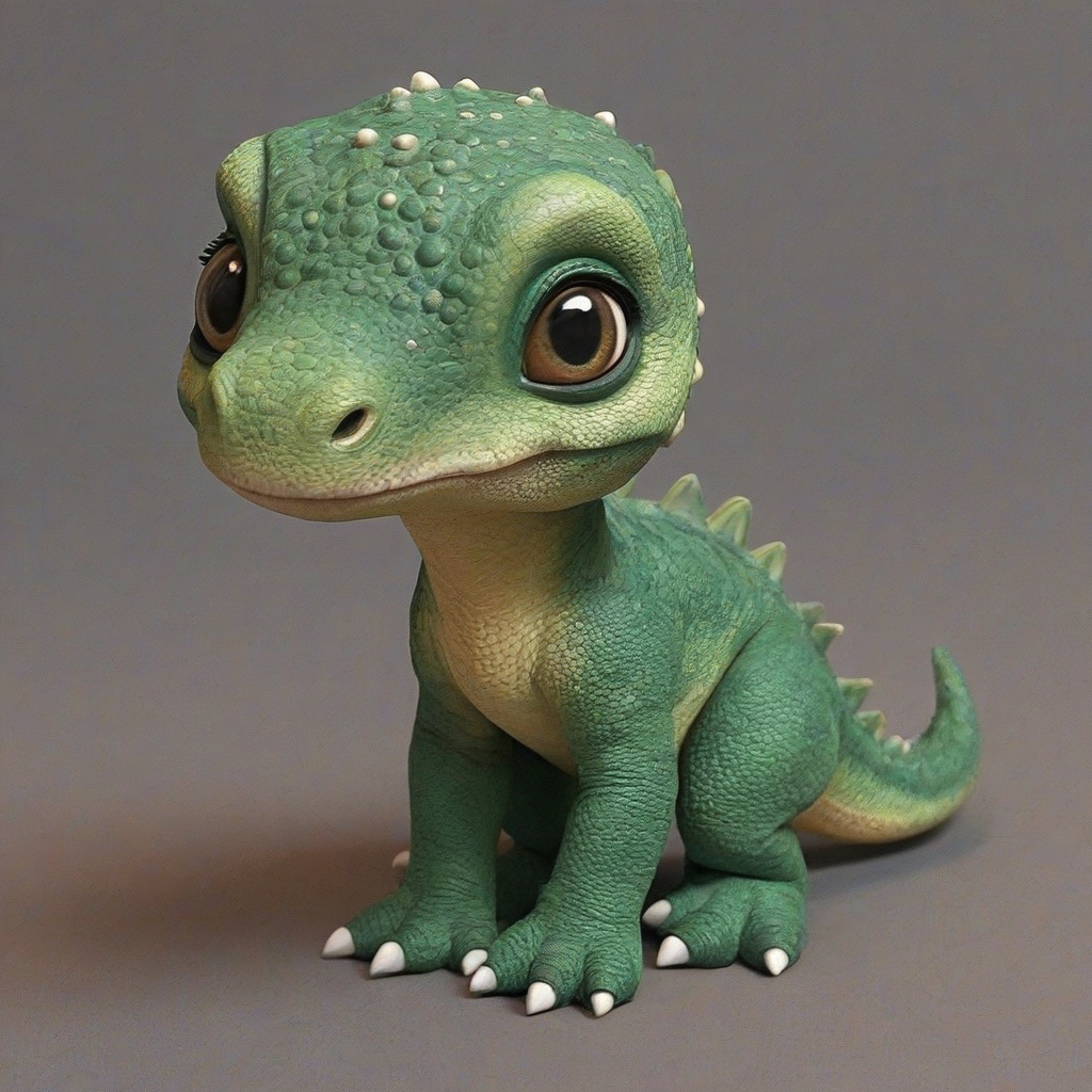 A cute baby dinosaur