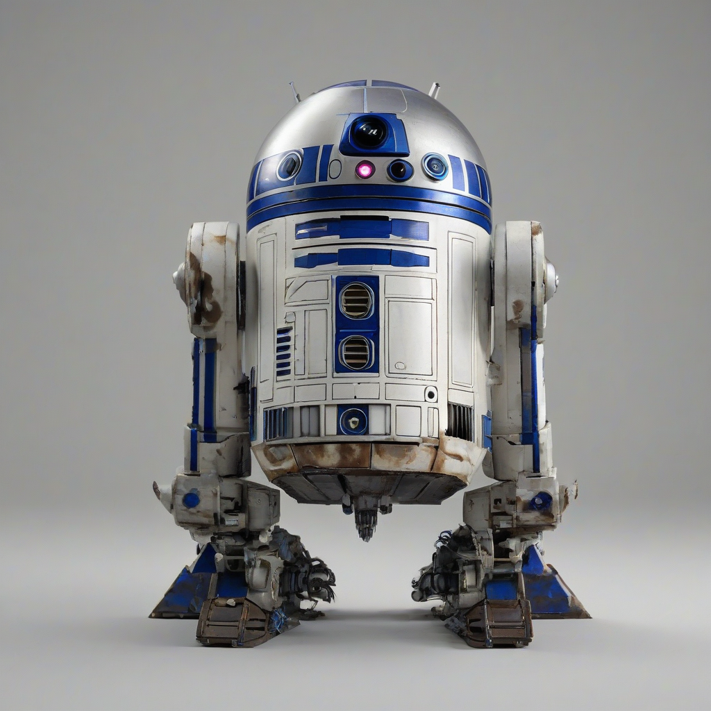 BDX droid, on a plain white background, even lighting