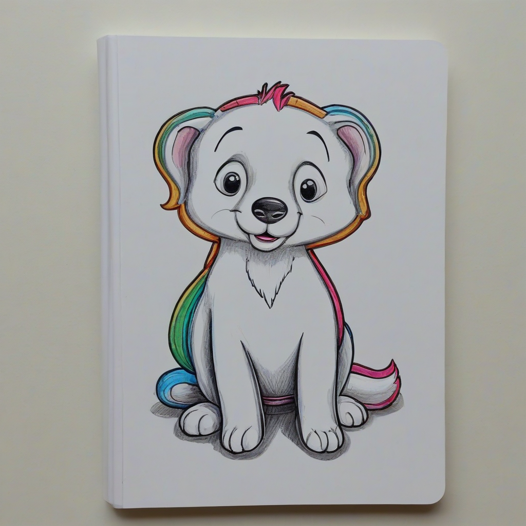 3d hand drawn cartoon, single cute storybook animal, with colorful outlines, on a plain white background, even lighting