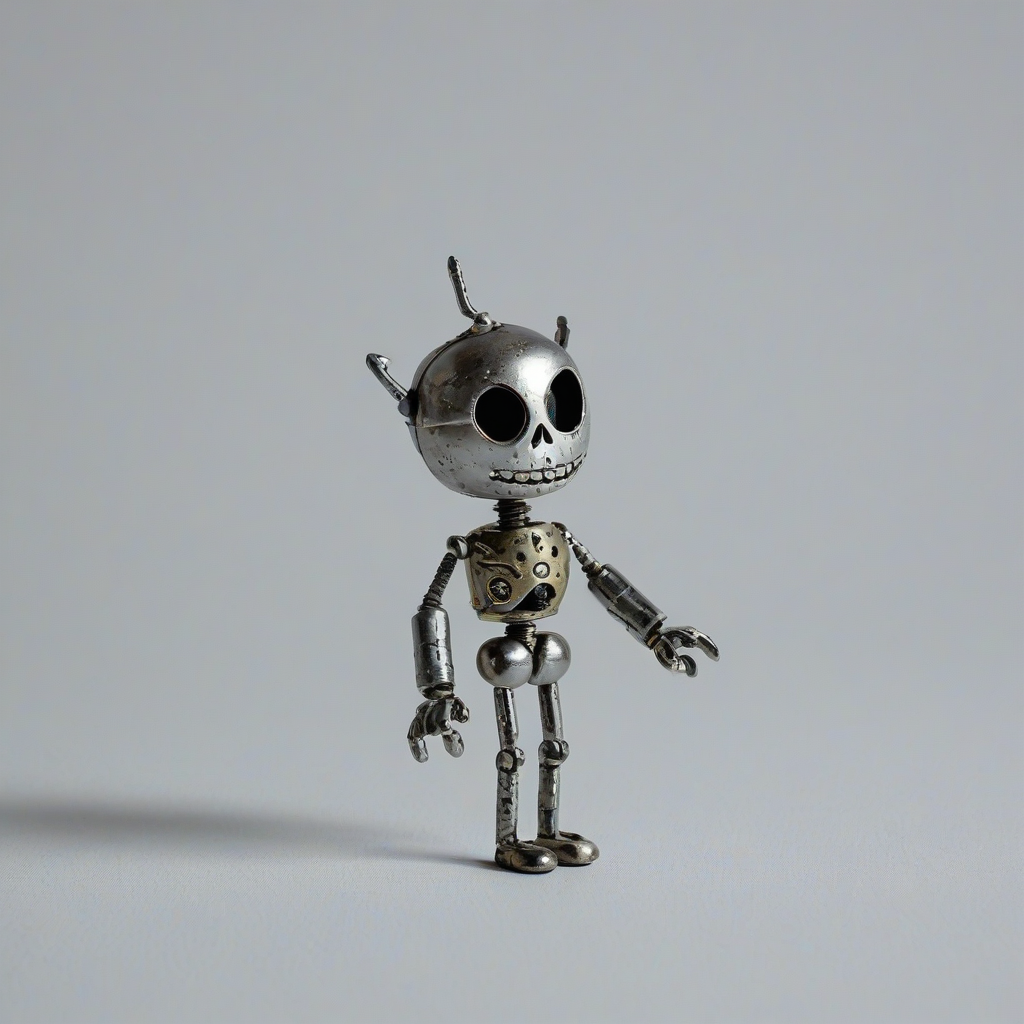 toy metal jack, on a plain white background, even lighting