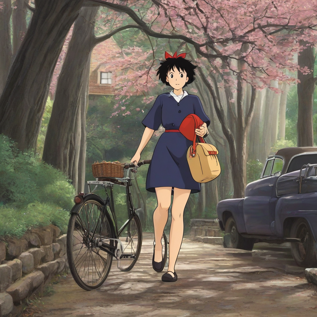 Kiki's delivery service Ghibli scene