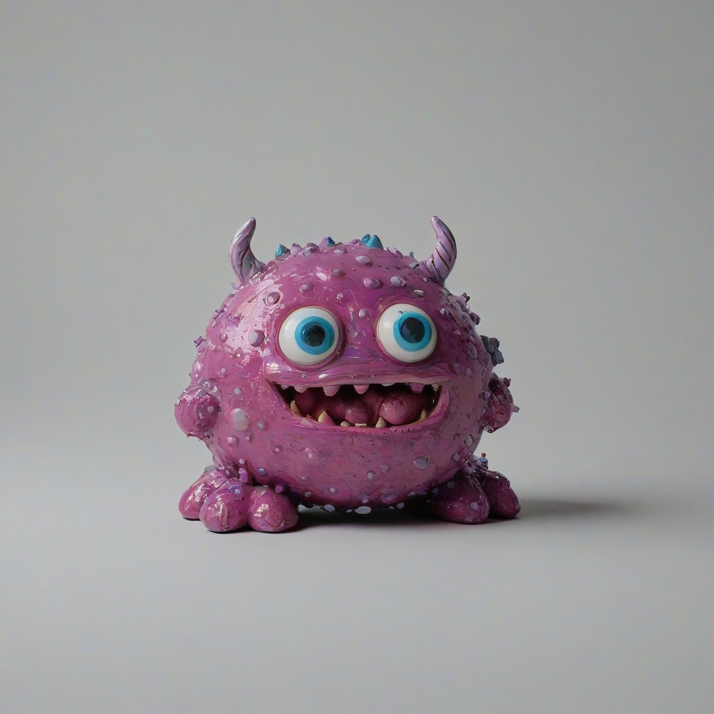 blobby monster, on a plain white background, even lighting