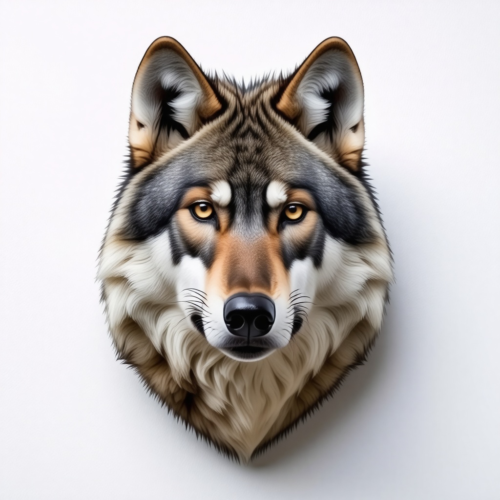 grey wolf head