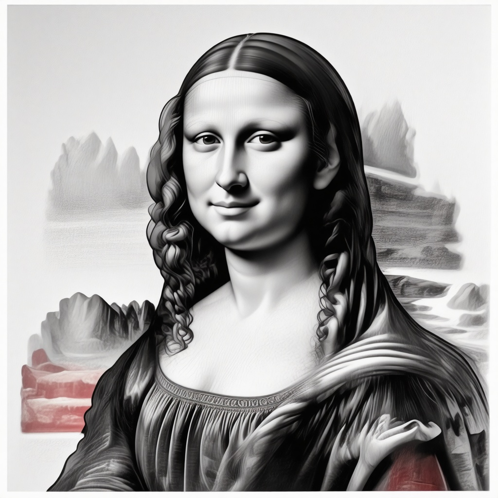 Mona Lisa as a Greek statue