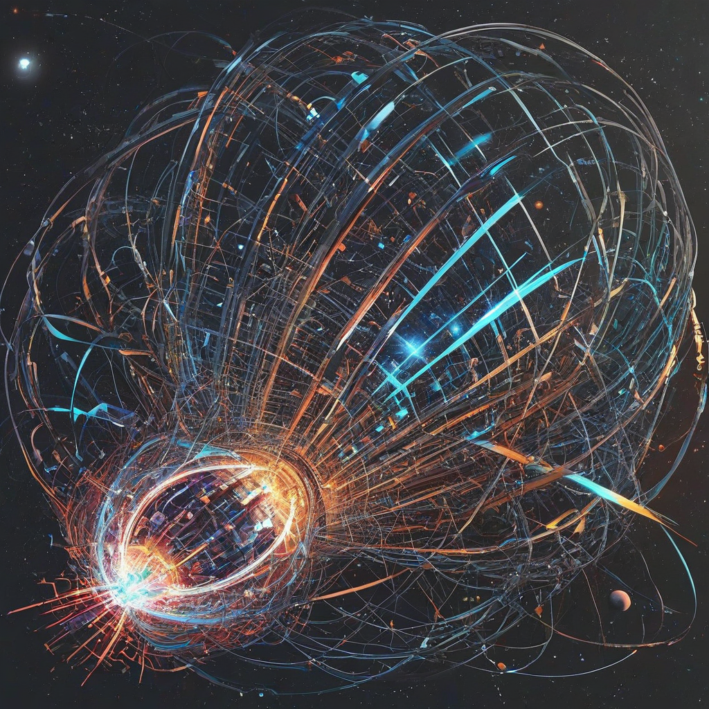 Quantum art style of something Impressive