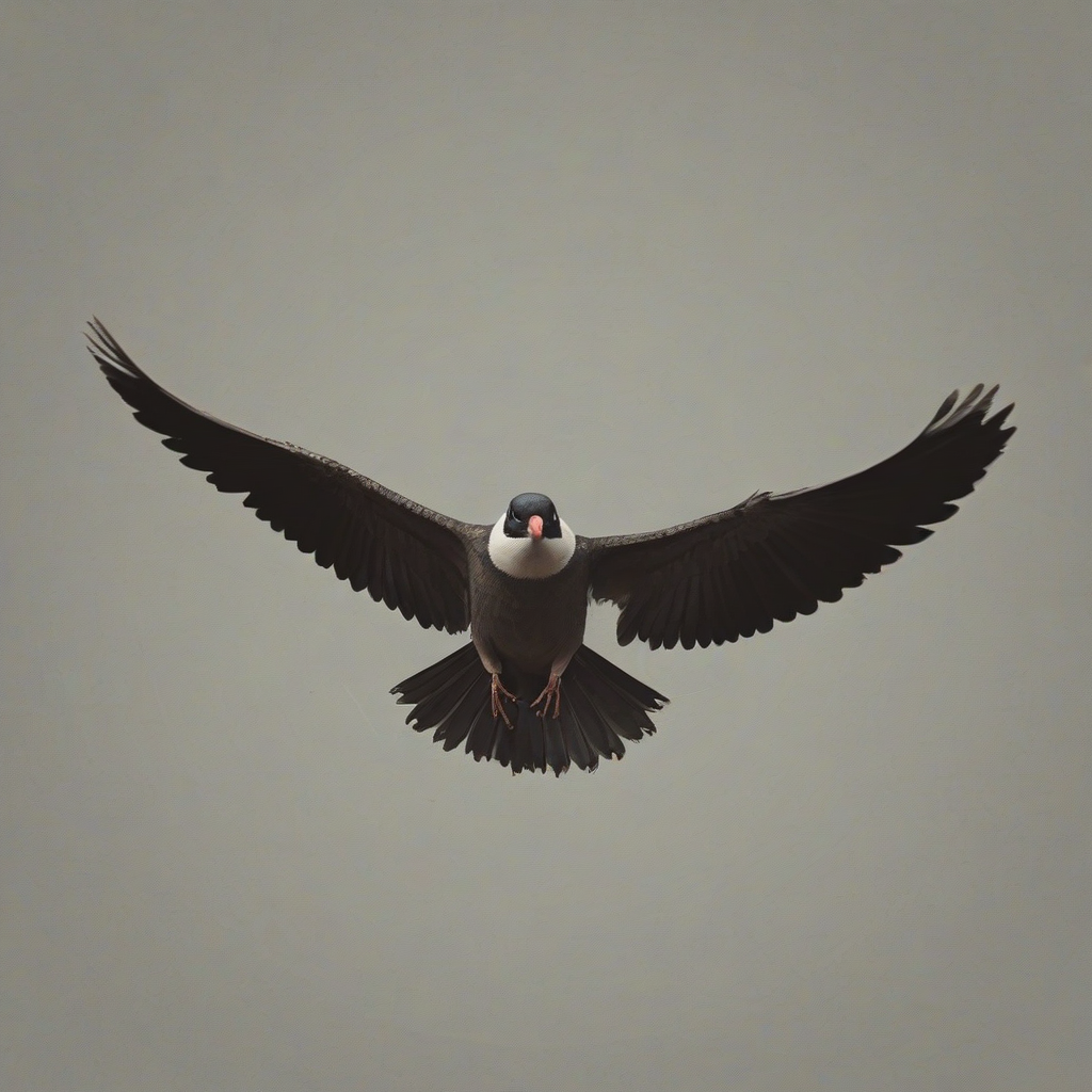 contemporary style of a flying bird