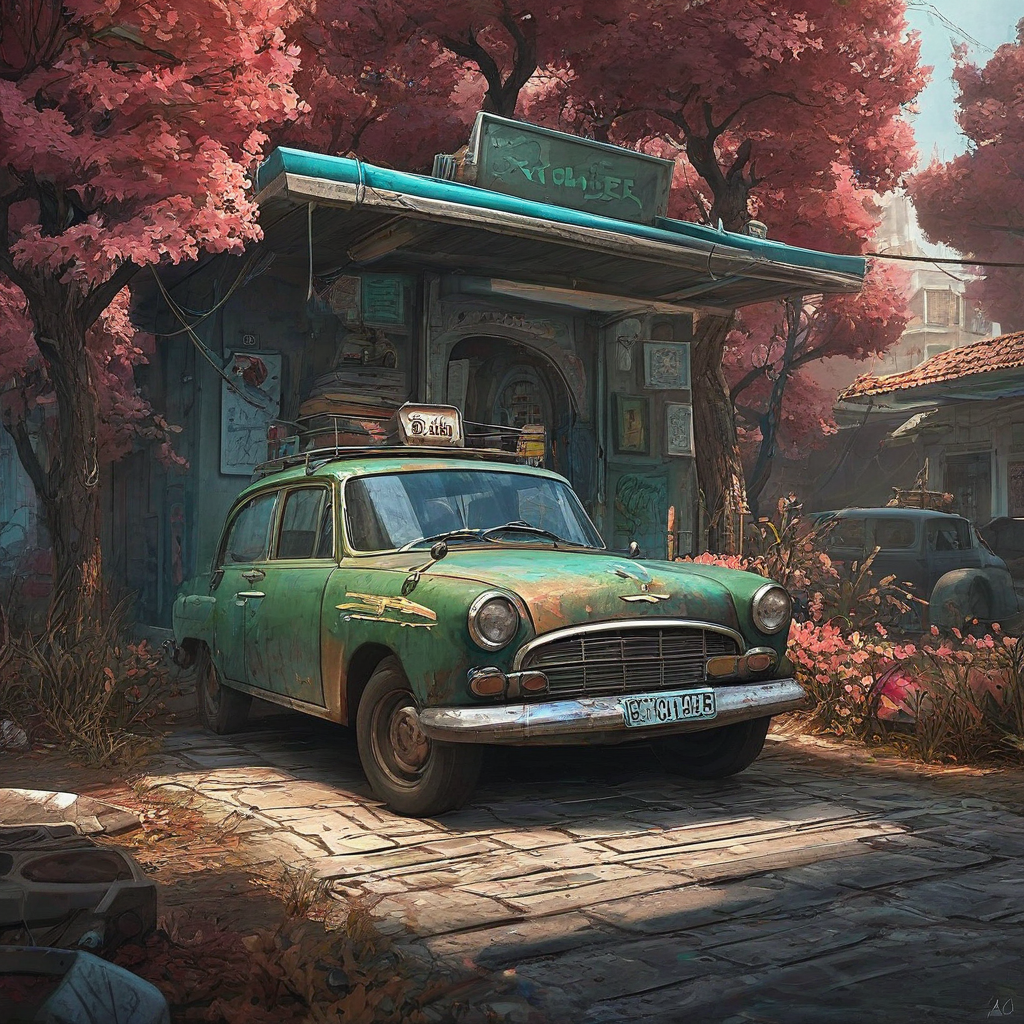 a cool digital art style scene