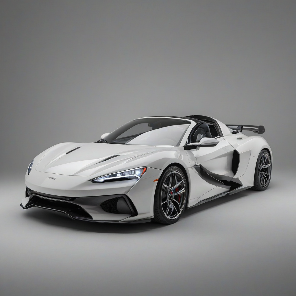 Super cool sports car, on a plain white background, even lighting 