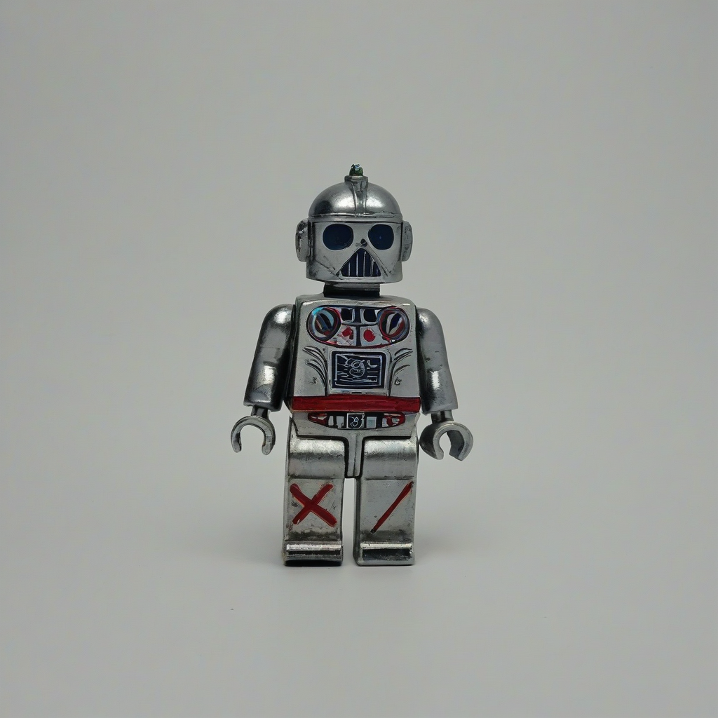 toy metal jack, on a plain white background, even lighting