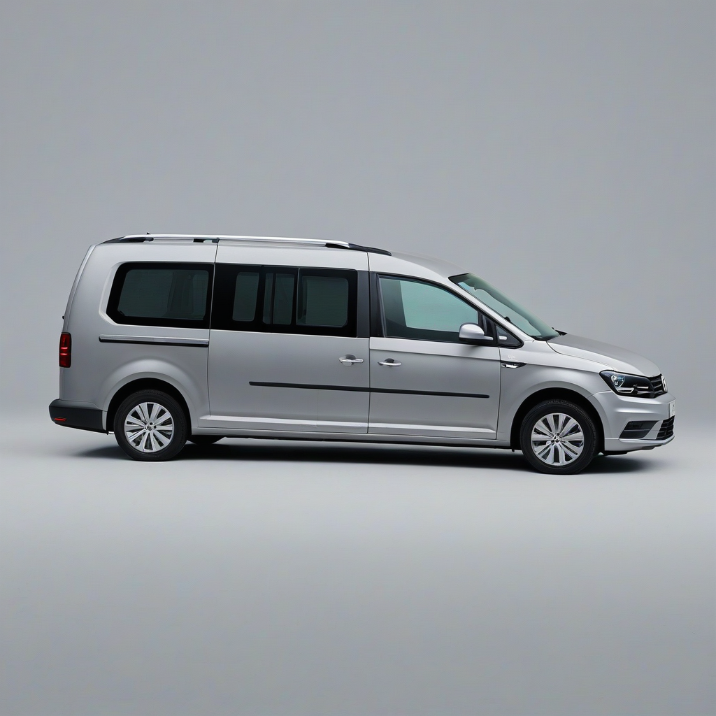 Volkswagen Caddy Maxi 2017, on a plain white background, even lighting