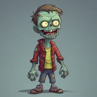 Cartoon zombie