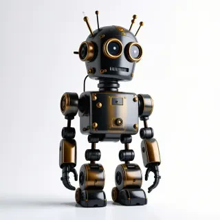 A steampunk style robot