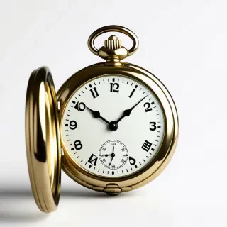pocket watch with the door open