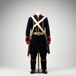 A Union Civil War uniform on a mannequin