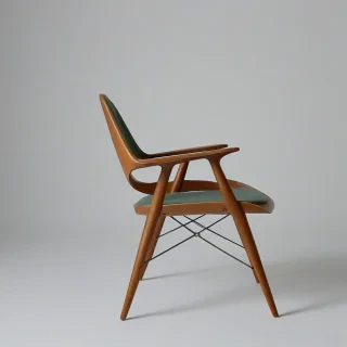 mid-century modern furniture, on a plain white background, even lighting