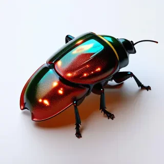 illuminated jewel beetle