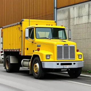 a yellow truck